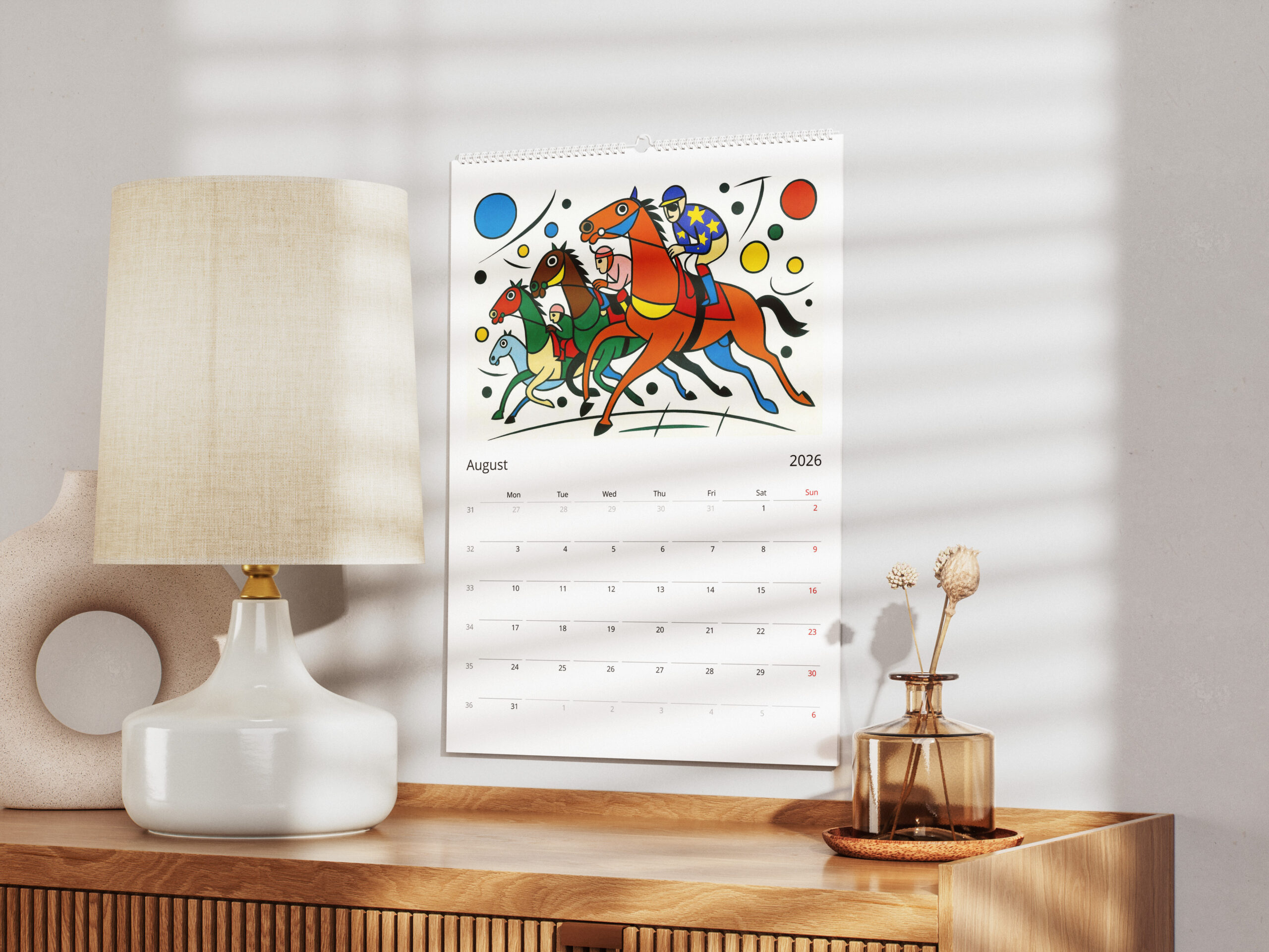 2026 kalender Surrealistisk biomorf - Bilde 3