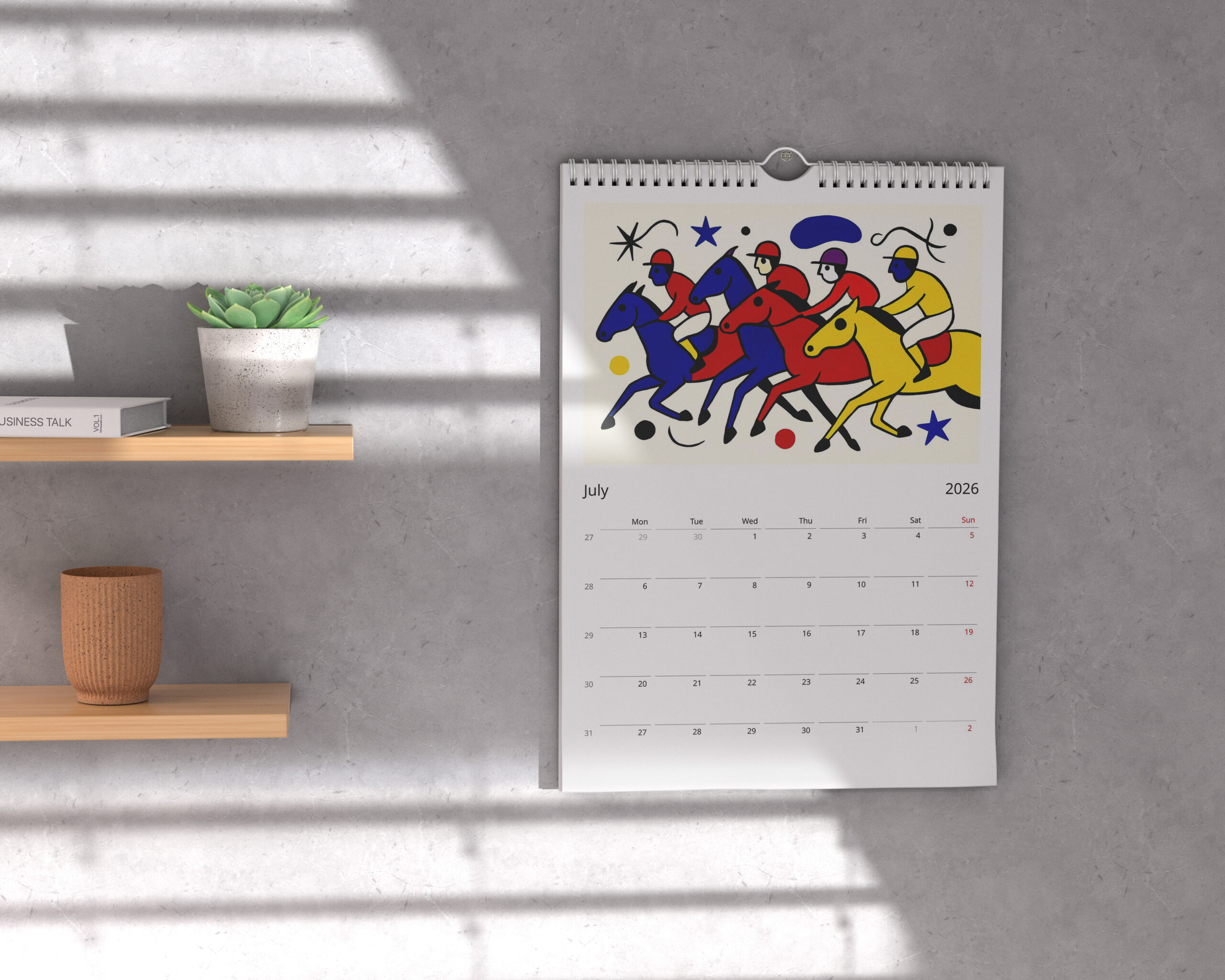 2026 kalender Surrealistisk biomorf - Bilde 2