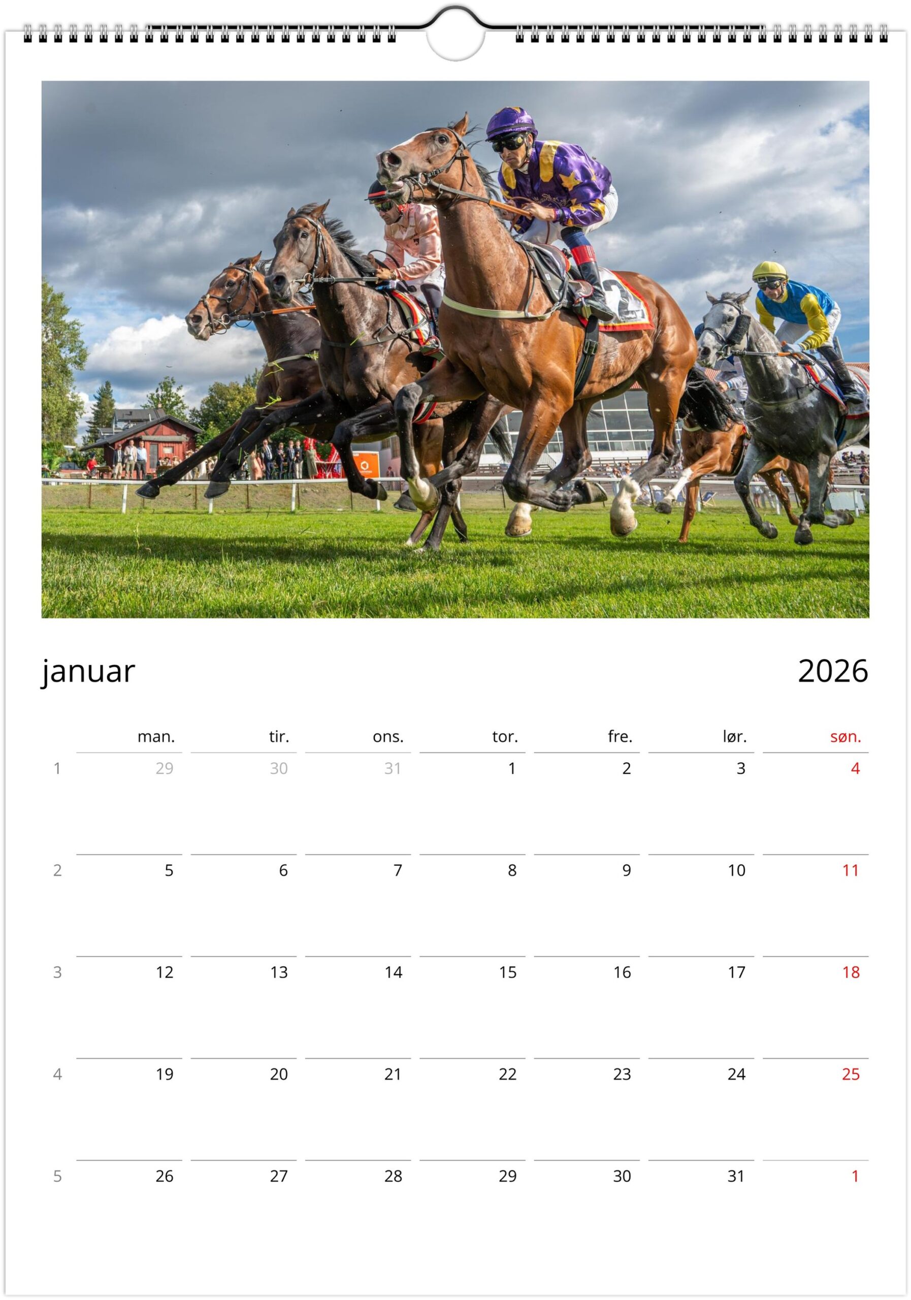 Øvrevoll Galopp 2026 kalender - Bilde 6