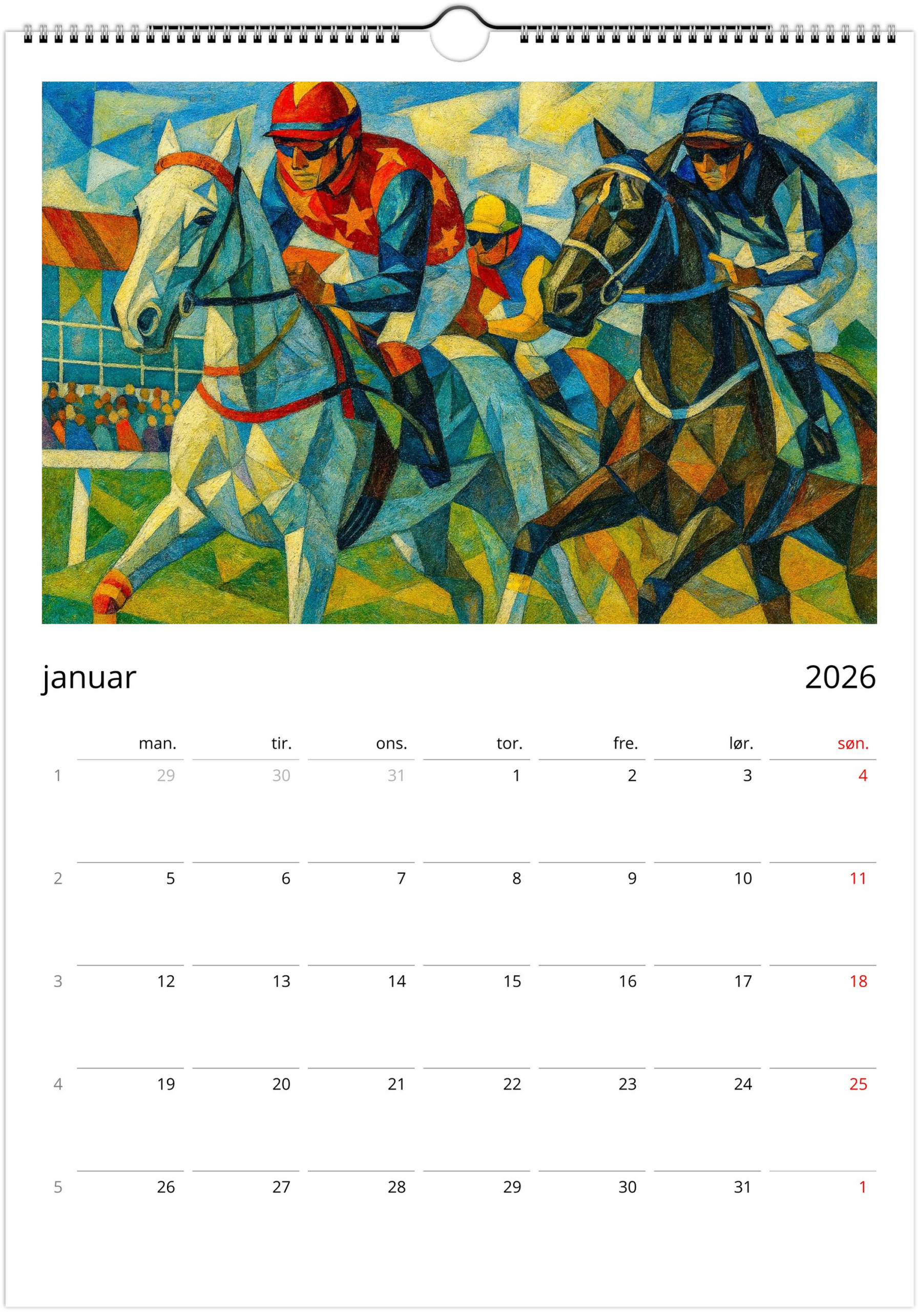 2026 kalender Kubisme - Bilde 5