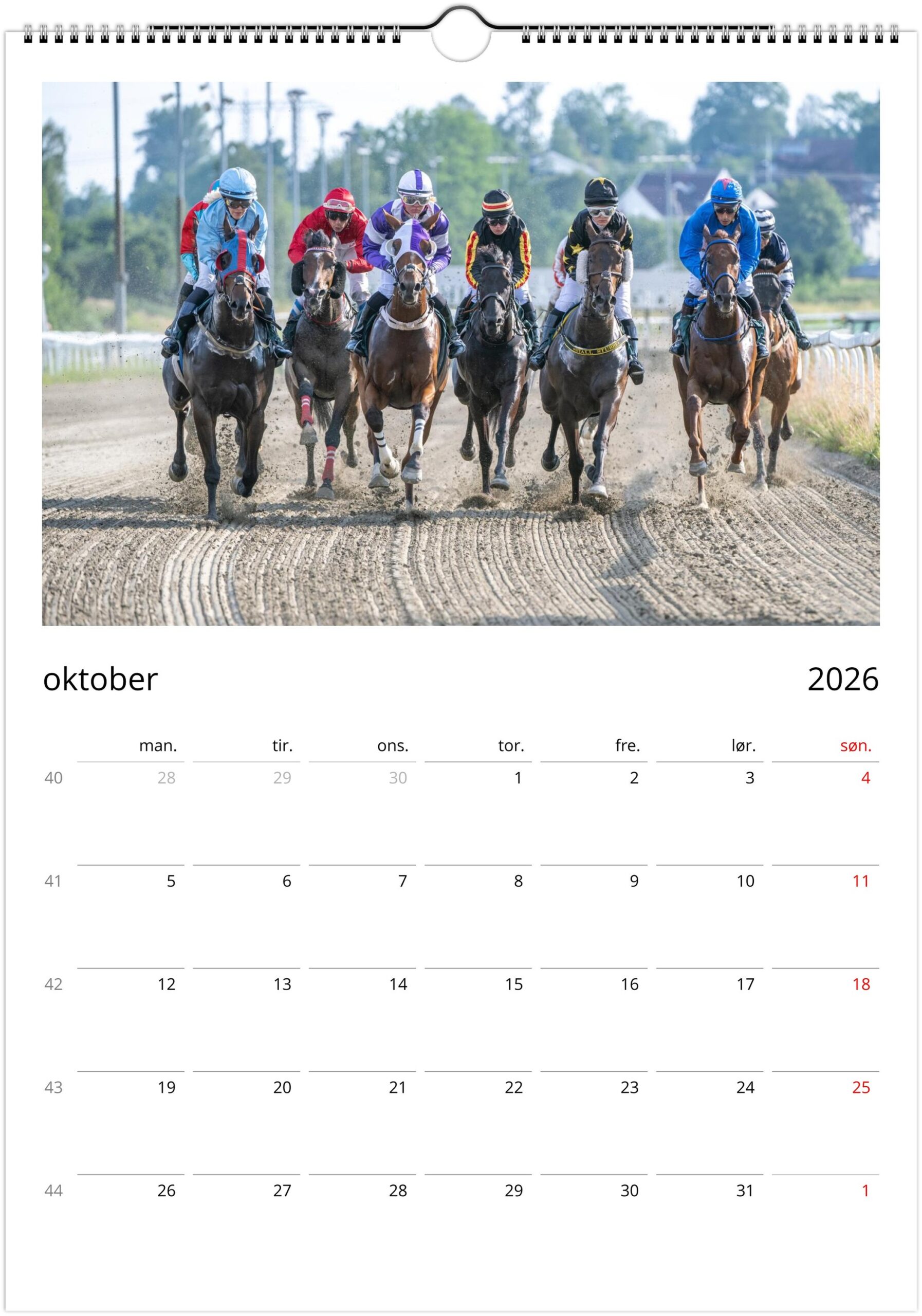 Øvrevoll Galopp 2026 kalender - Bilde 15
