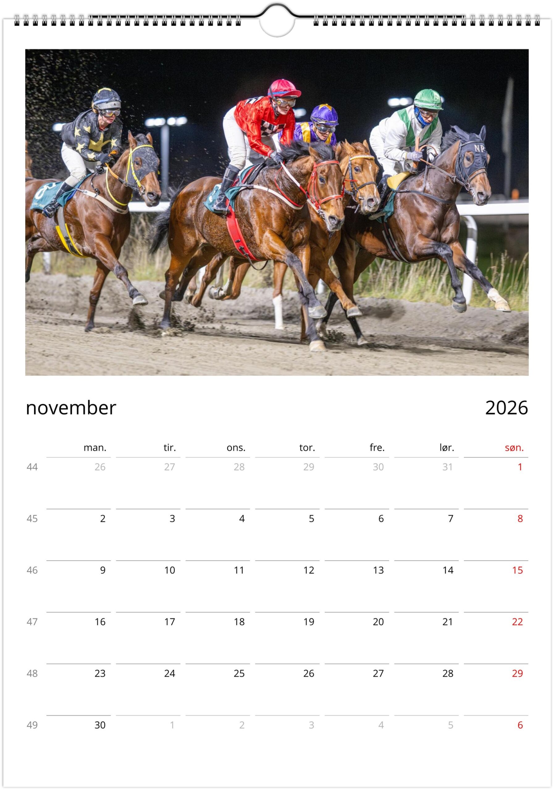 Øvrevoll Galopp 2026 kalender - Bilde 16