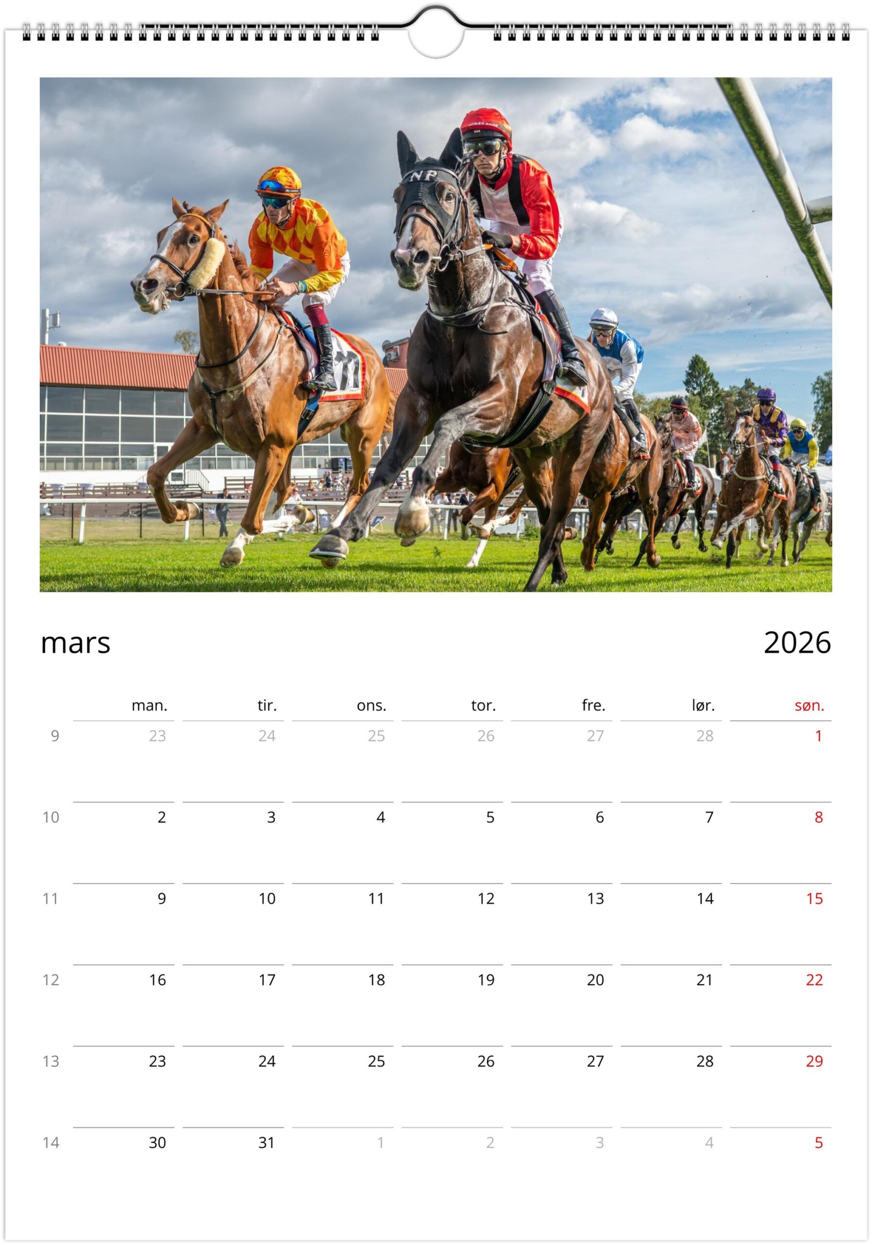 Øvrevoll Galopp 2026 kalender - Bilde 8