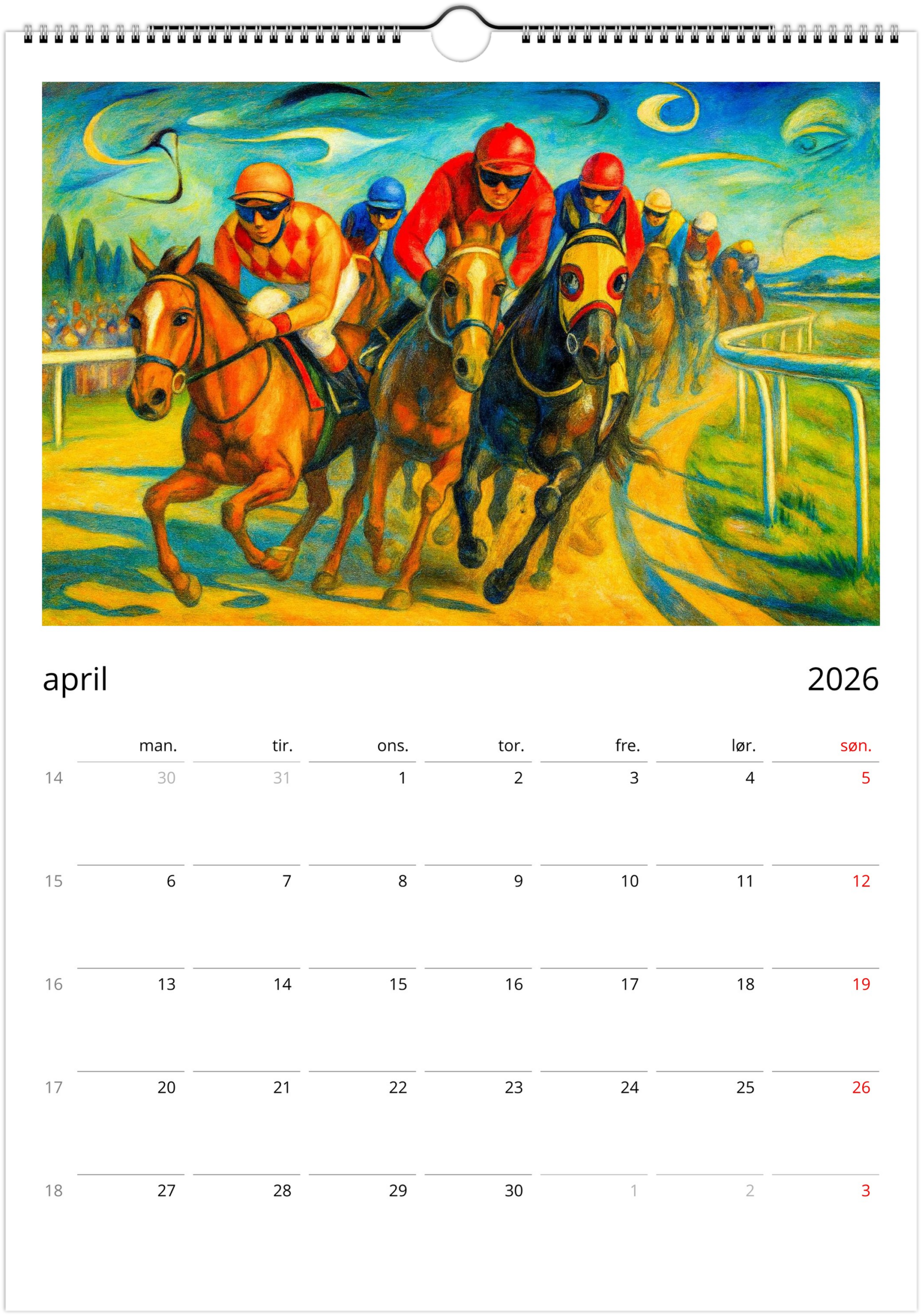 2026 kalender Surrealistisk drøm - Bilde 8
