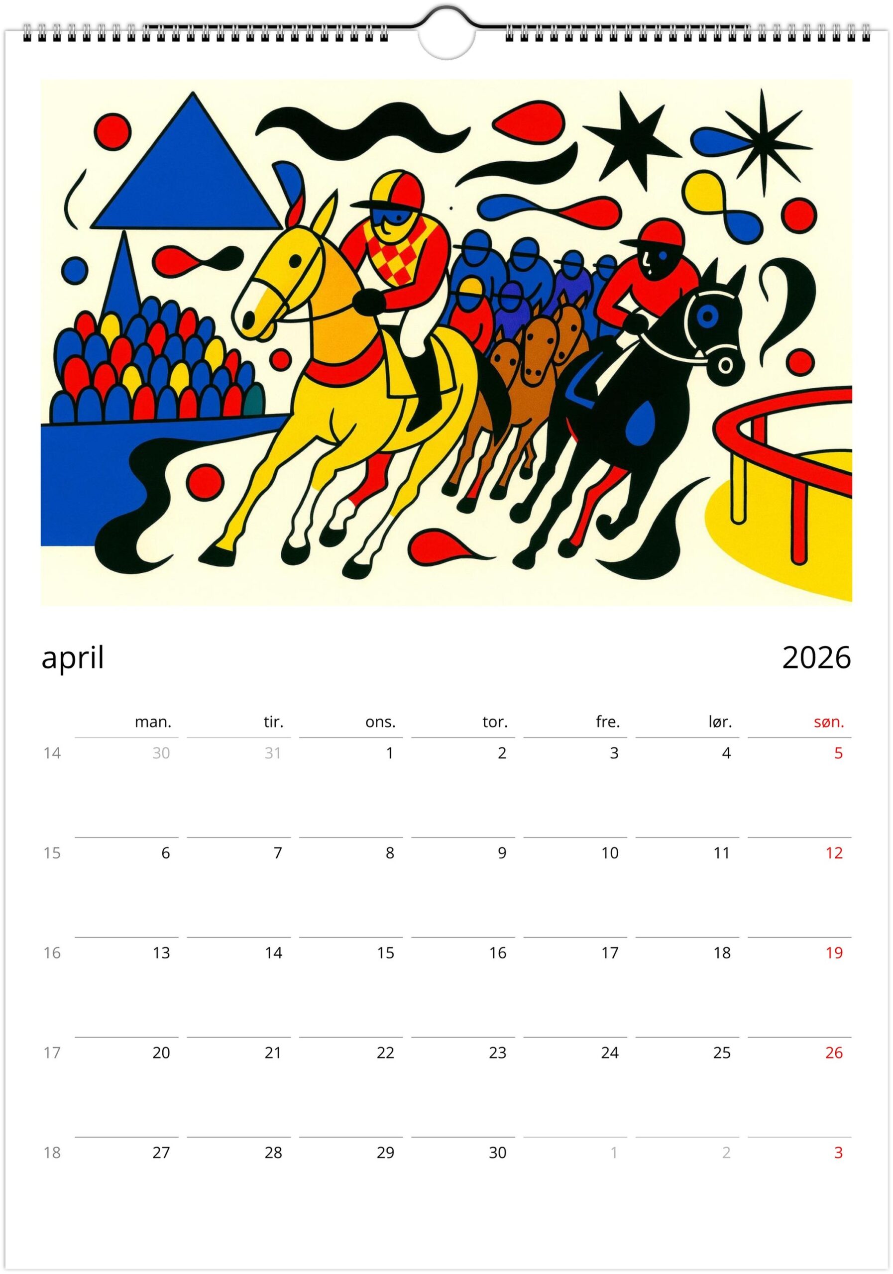 2026 kalender Surrealistisk biomorf - Bilde 8