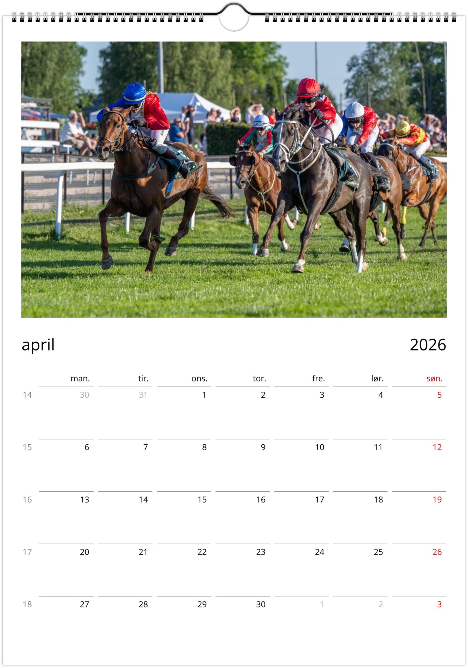 Øvrevoll Galopp 2026 kalender - Bilde 9