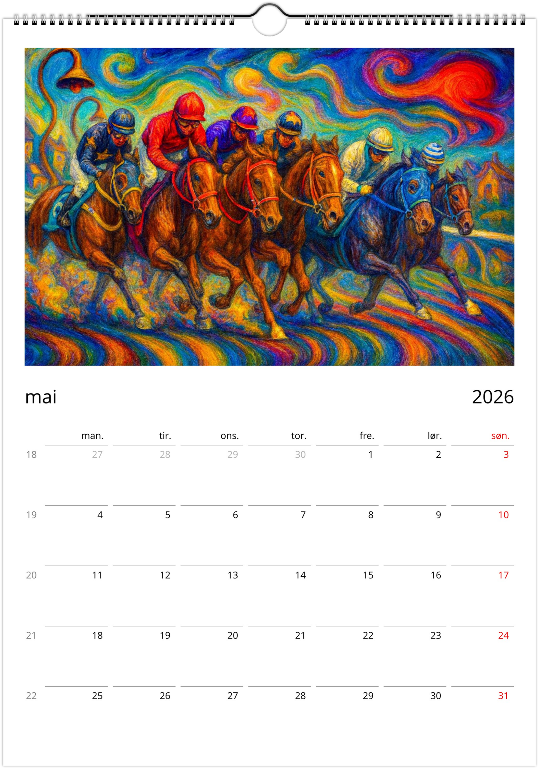 2026 kalender Surrealistisk drøm - Bilde 9