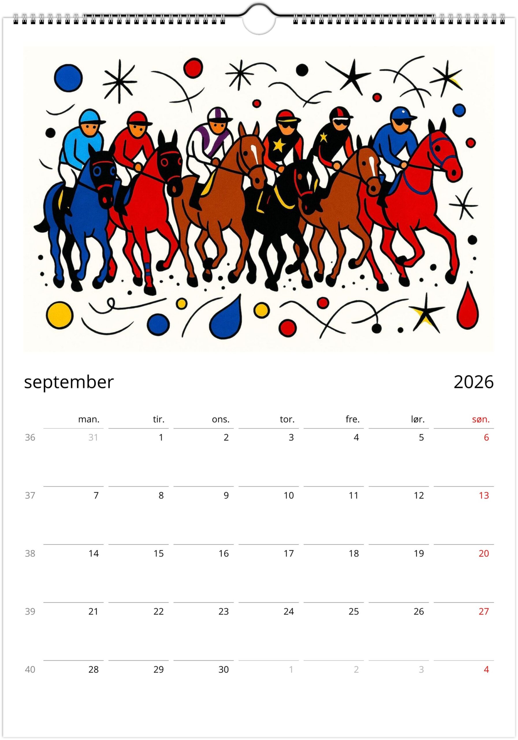 2026 kalender Surrealistisk biomorf - Bilde 13