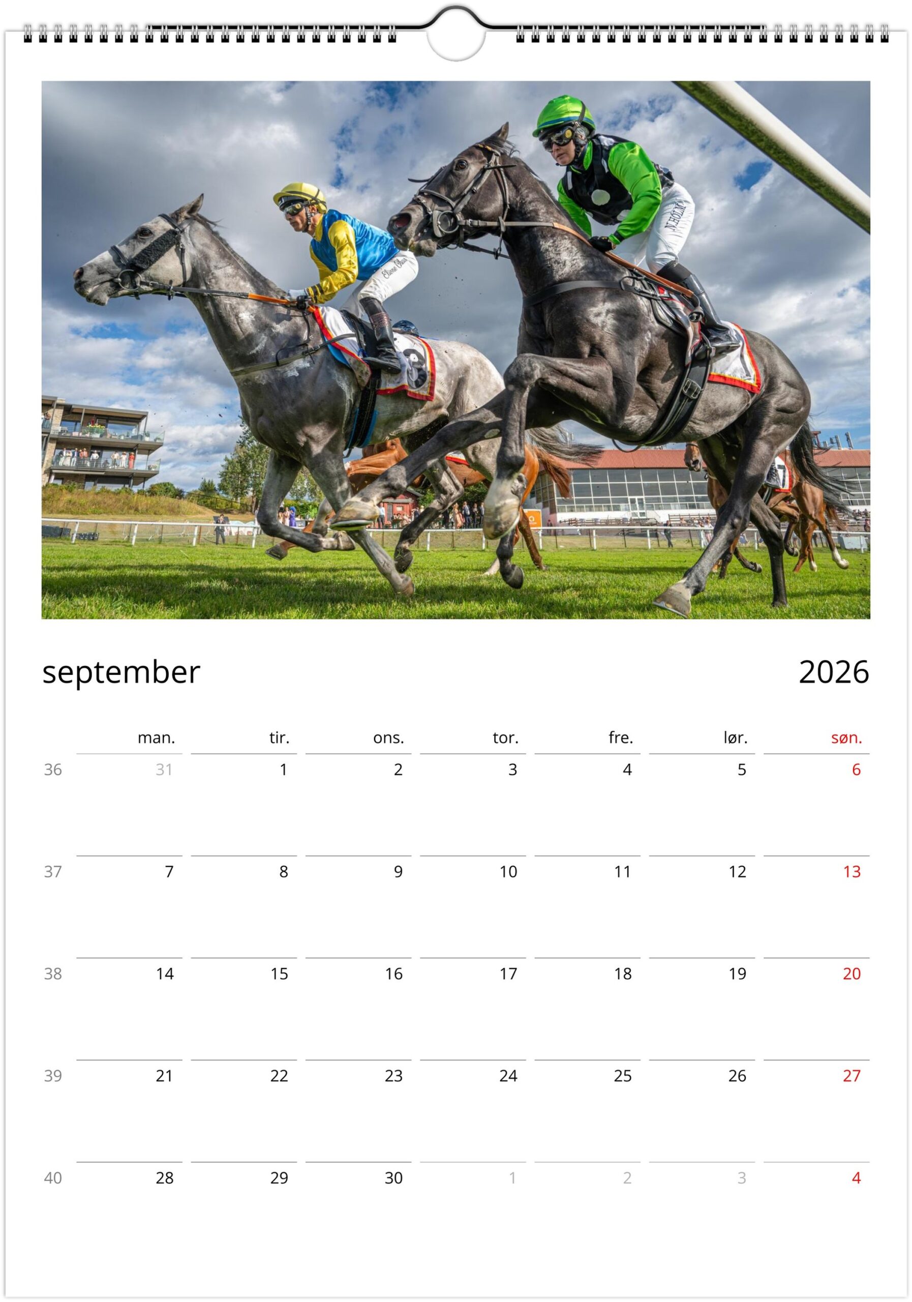 Øvrevoll Galopp 2026 kalender - Bilde 14