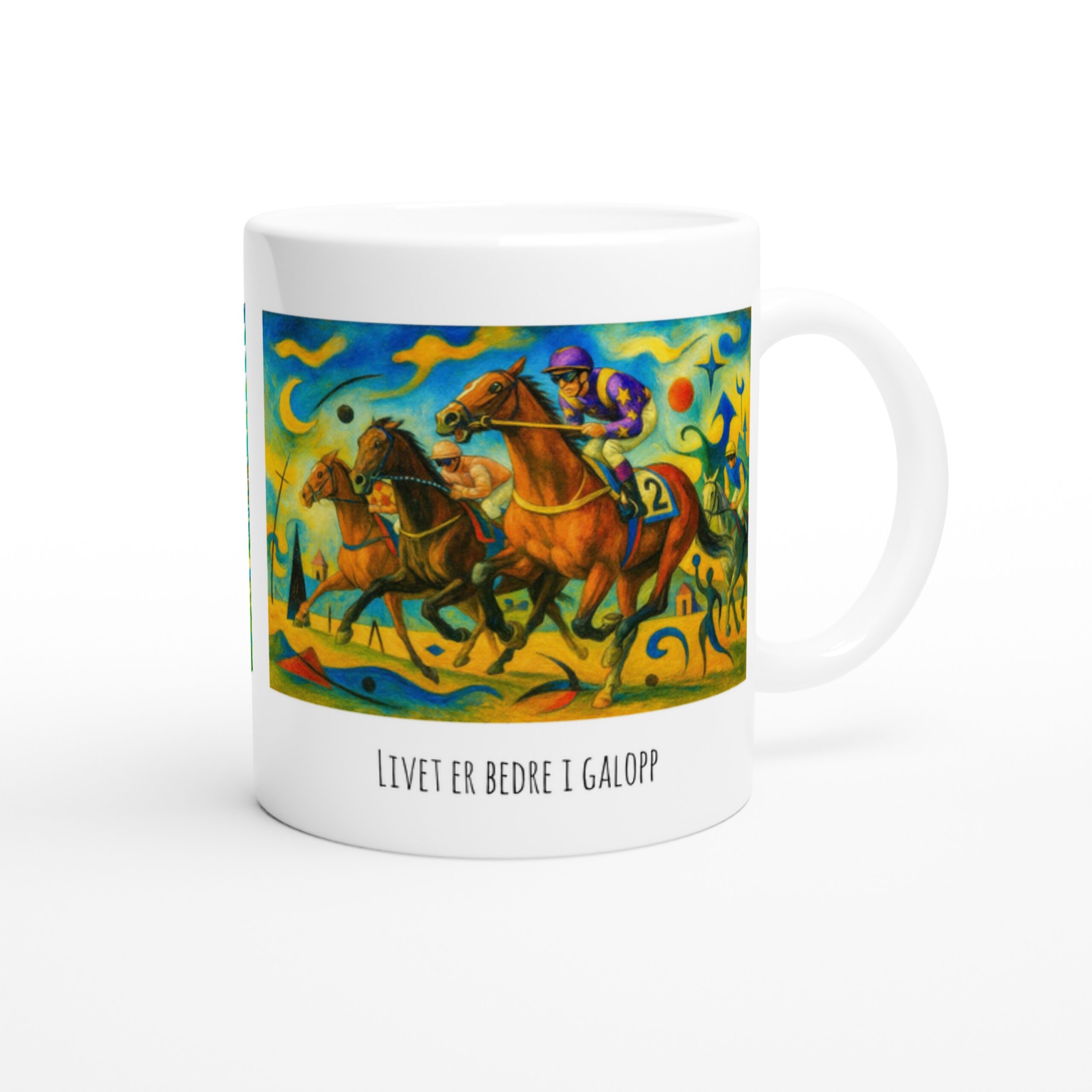 Klassisk keramisk krus med bilde (325ml) - Surrealistisk drøm II - Bilde 4