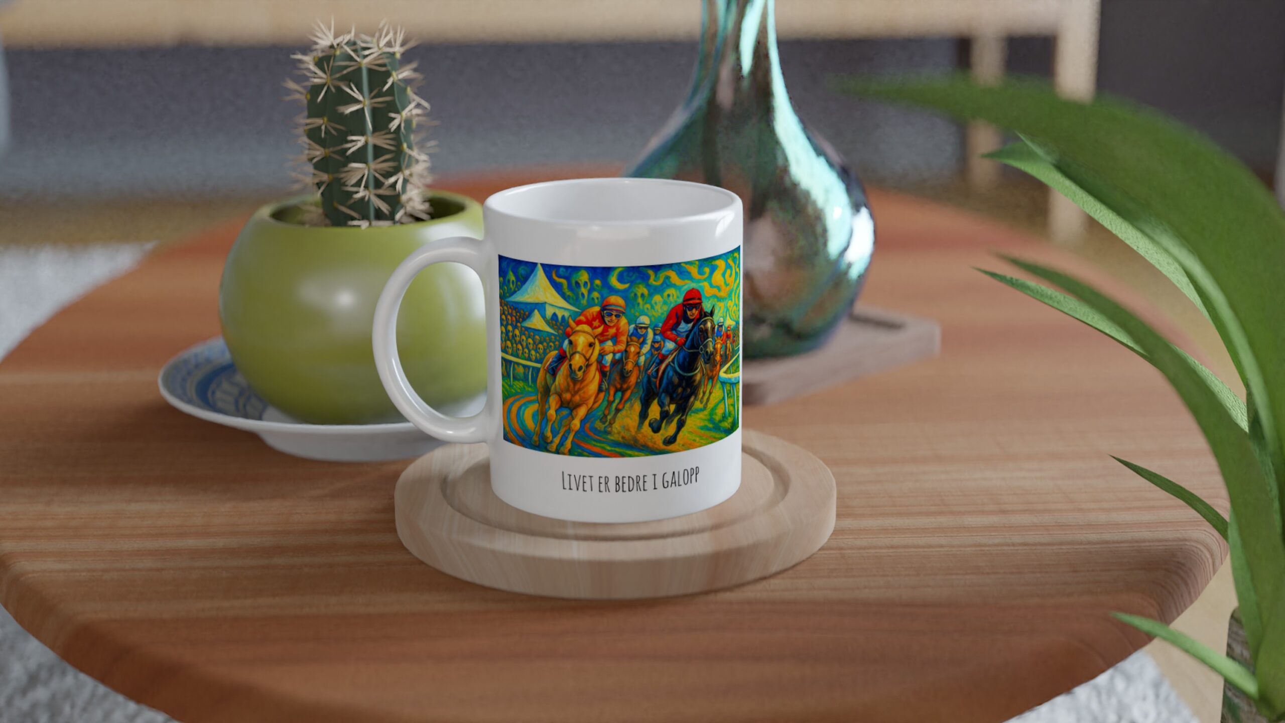 Klassisk keramisk krus med bilde (325ml) - Surrealistisk drøm II - Bilde 5