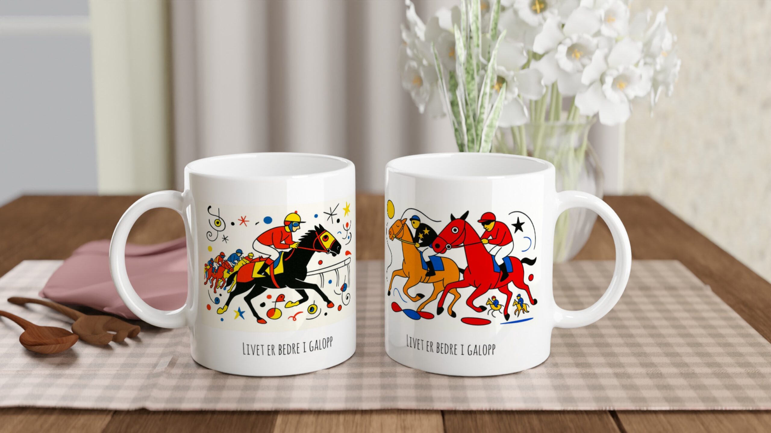 Klassisk keramisk krus med bilde (325ml) - Biomorf II - Bilde 6