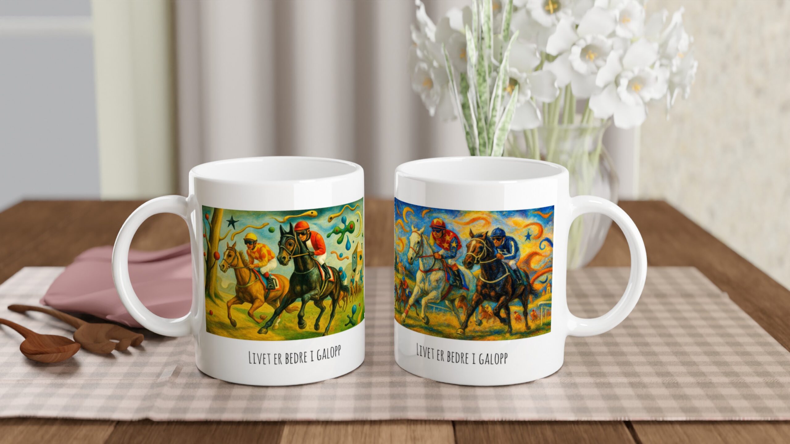 Klassisk keramisk krus med bilde (325ml) - Surrealistisk drøm I - Bilde 6